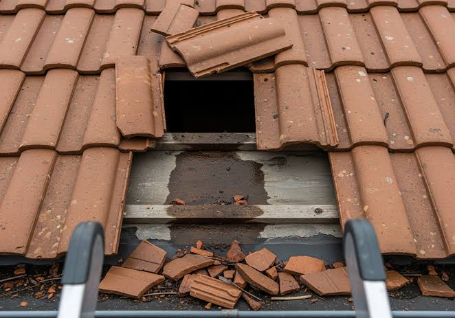 Remplacement d'une tuile cassée sur une toiture en Essonne par Home Toiture